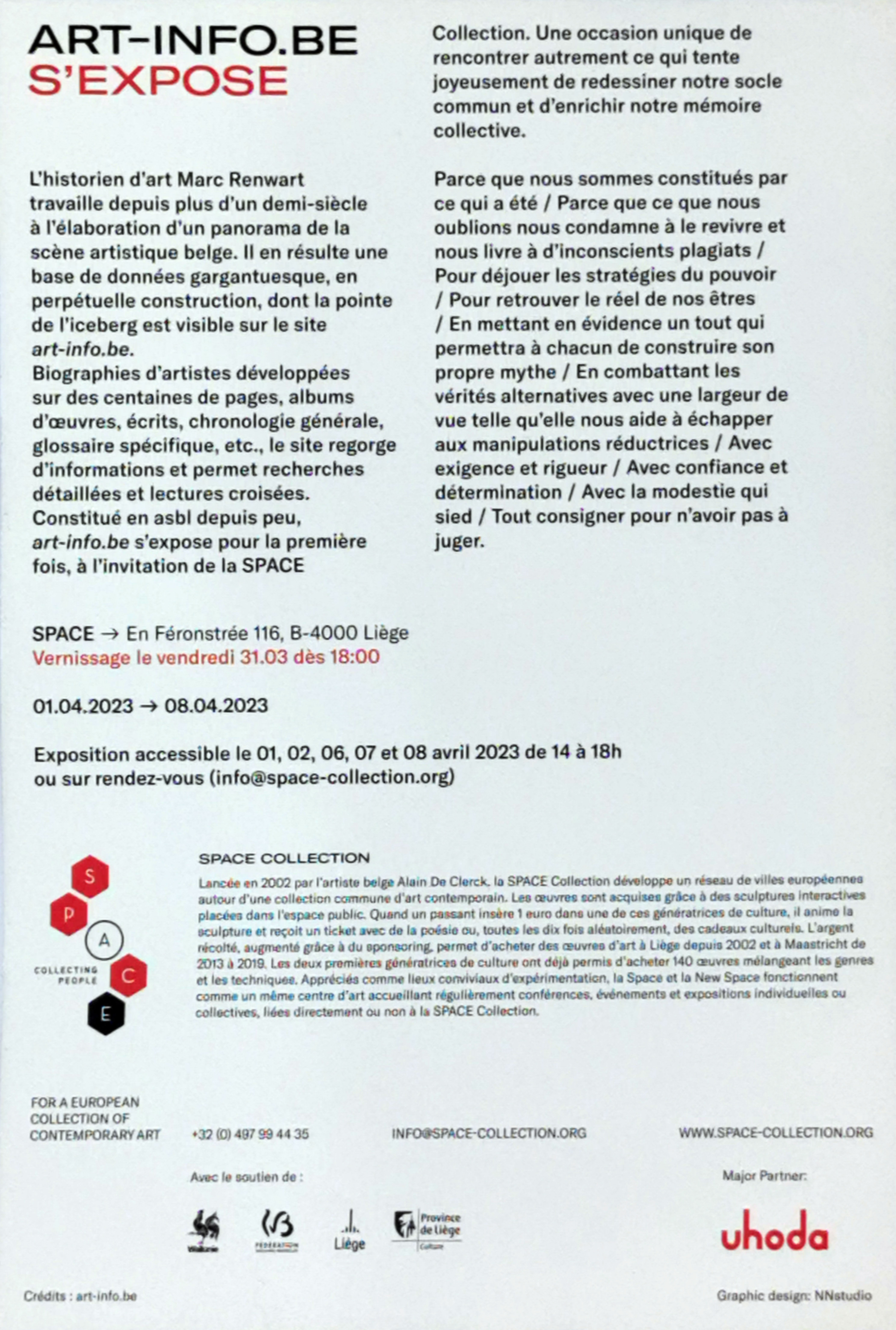 2023 Arte Info S expose Invitation Verso