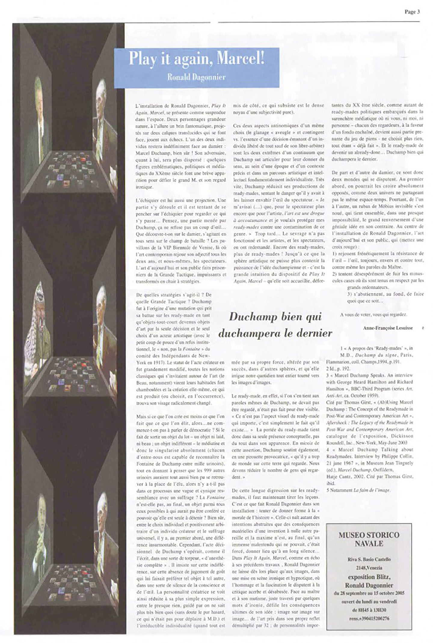 Fluxnews article anne françoise lesuisse