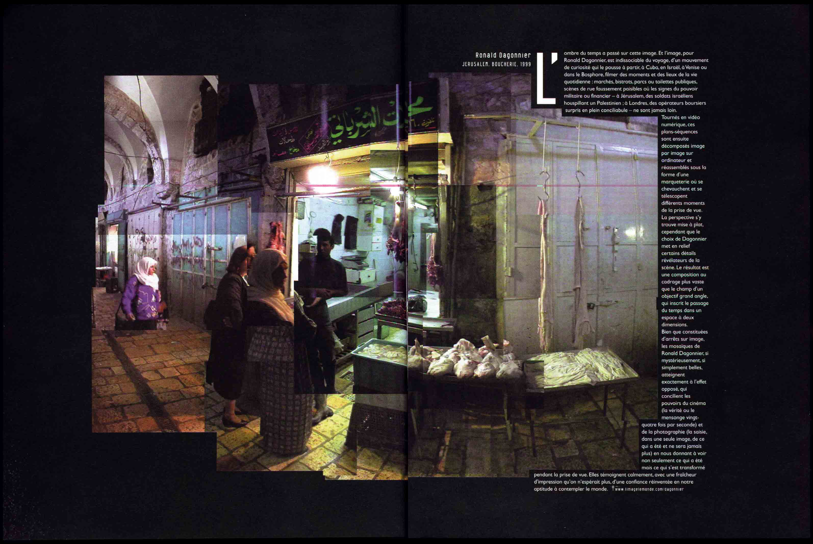 L image  monde Double page