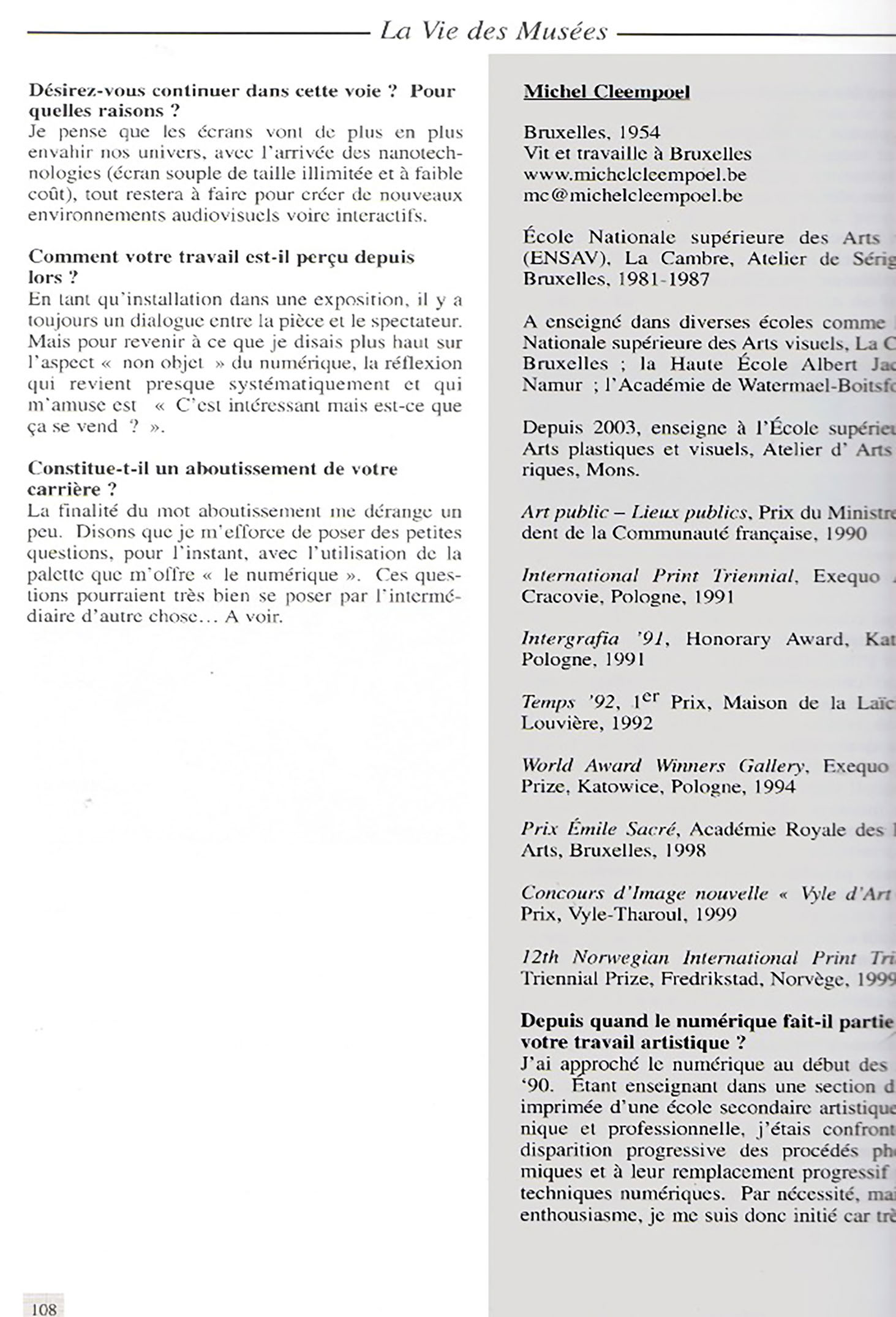 La vie des musees page 03