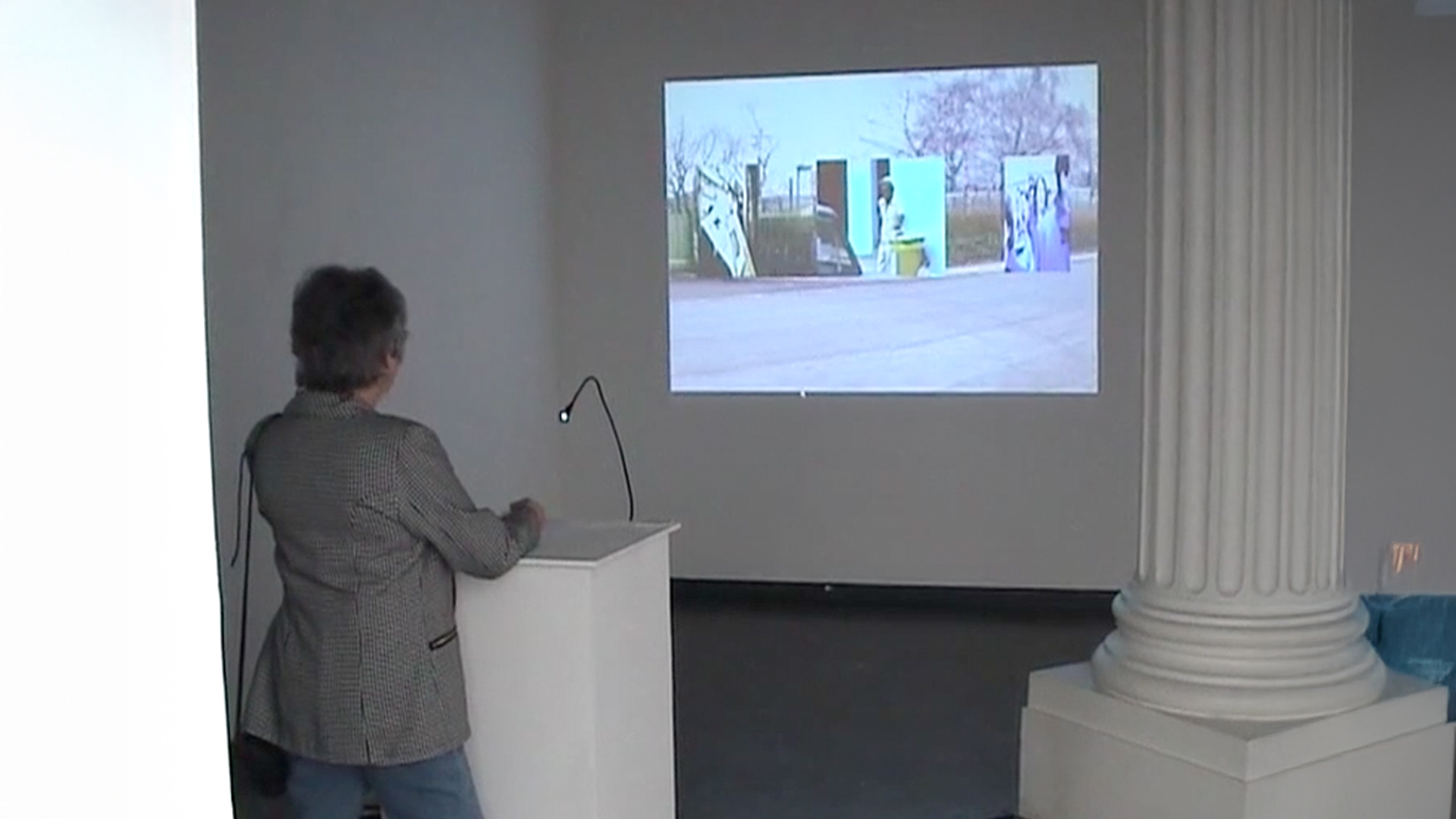 Le paysage vu de profil